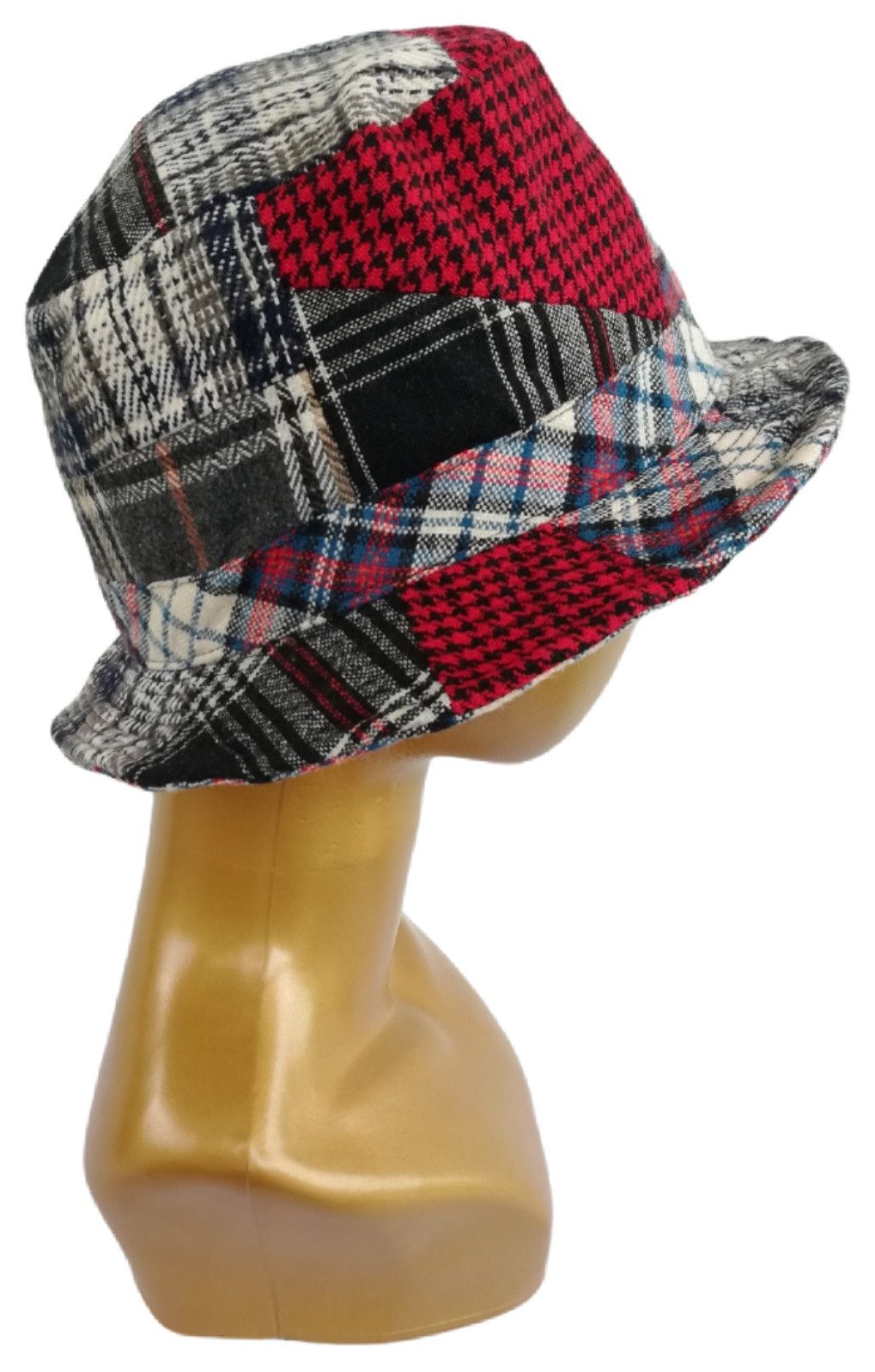 Art Comes First × Japanese Brand 🔥Design Iconic Style Kapital Kountry Wool Boro Bucket Hat Size ONE SIZE - 6 Thumbnail