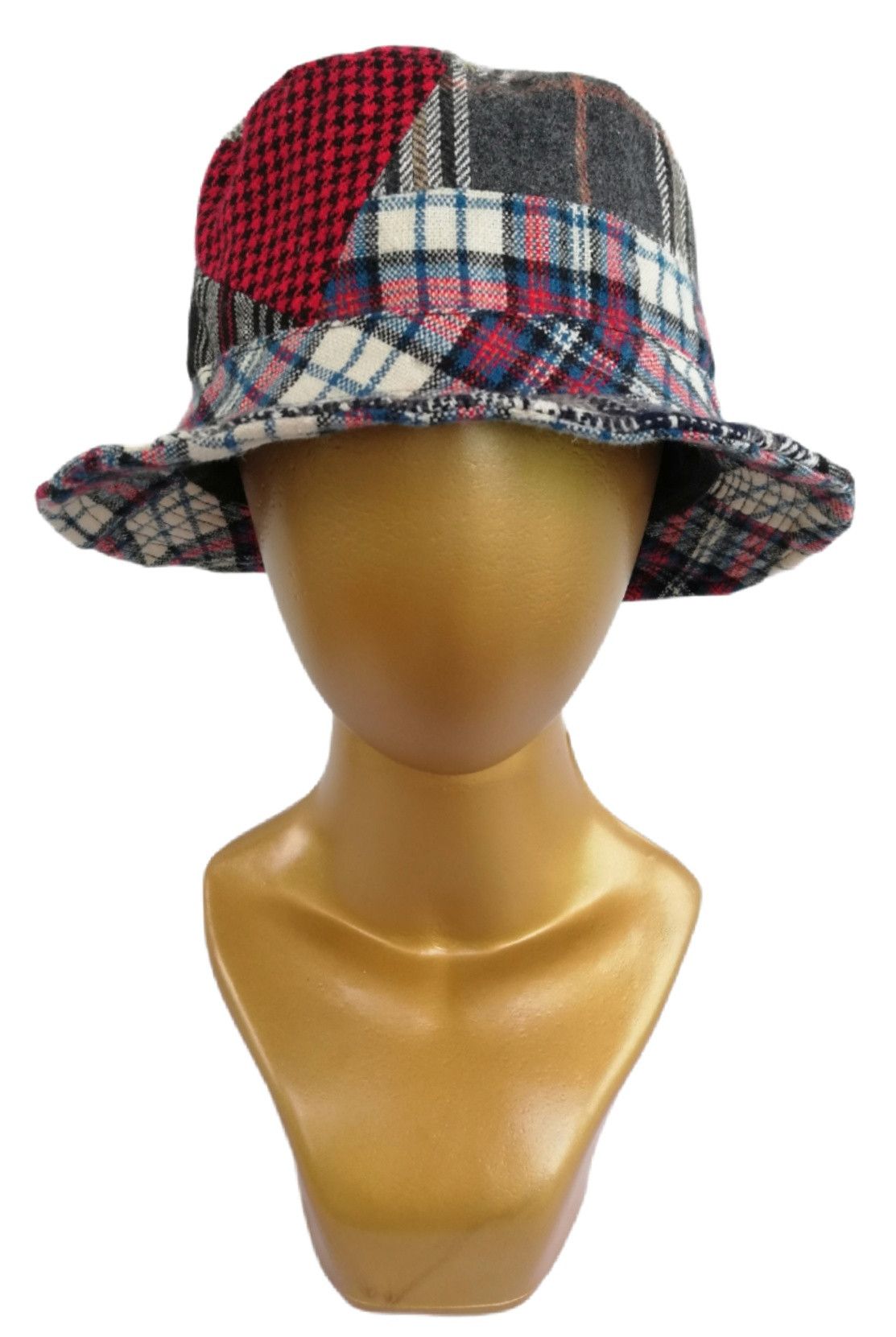 Art Comes First × Japanese Brand 🔥Design Iconic Style Kapital Kountry Wool Boro Bucket Hat Size ONE SIZE - 8 Thumbnail