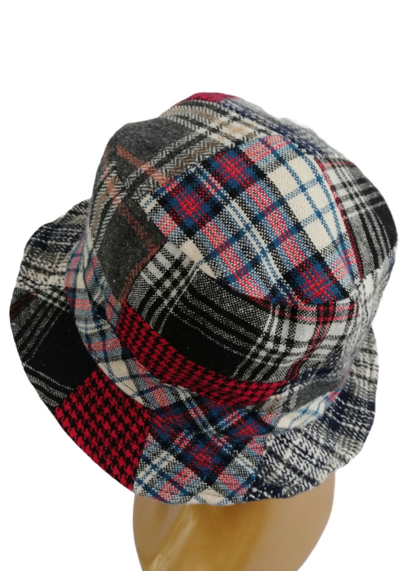 Art Comes First × Japanese Brand 🔥Design Iconic Style Kapital Kountry Wool Boro Bucket Hat Size ONE SIZE - 12 Thumbnail