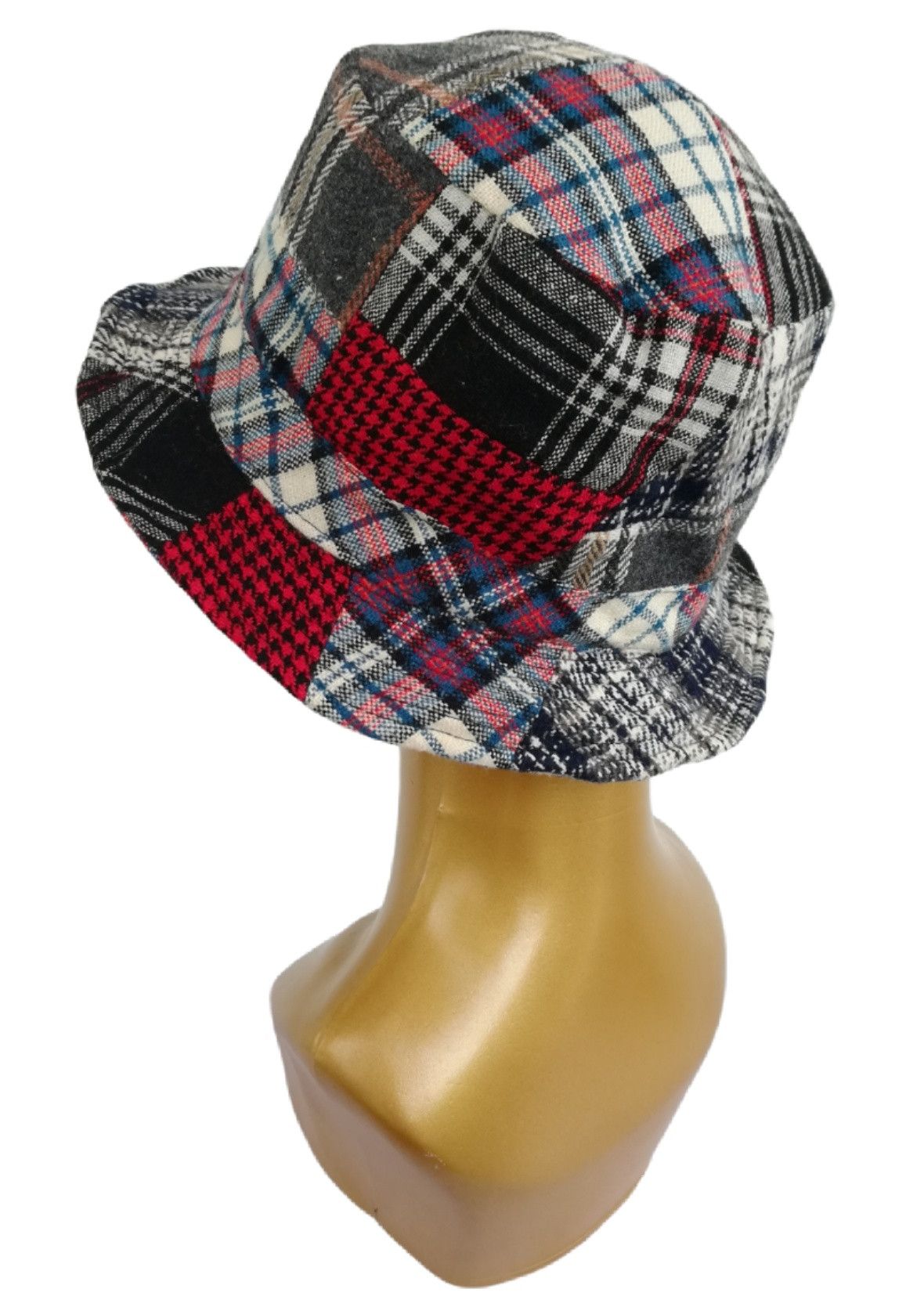 Art Comes First × Japanese Brand 🔥Design Iconic Style Kapital Kountry Wool Boro Bucket Hat Size ONE SIZE - 3 Thumbnail