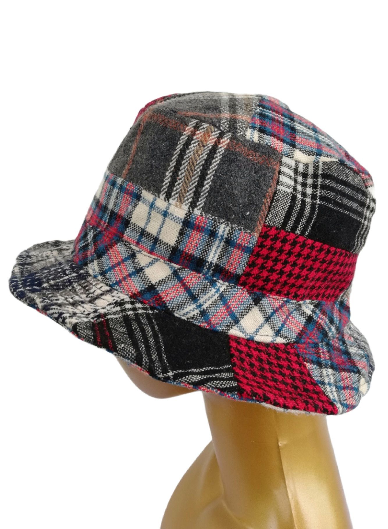 Art Comes First × Japanese Brand 🔥Design Iconic Style Kapital Kountry Wool Boro Bucket Hat Size ONE SIZE - 9 Thumbnail