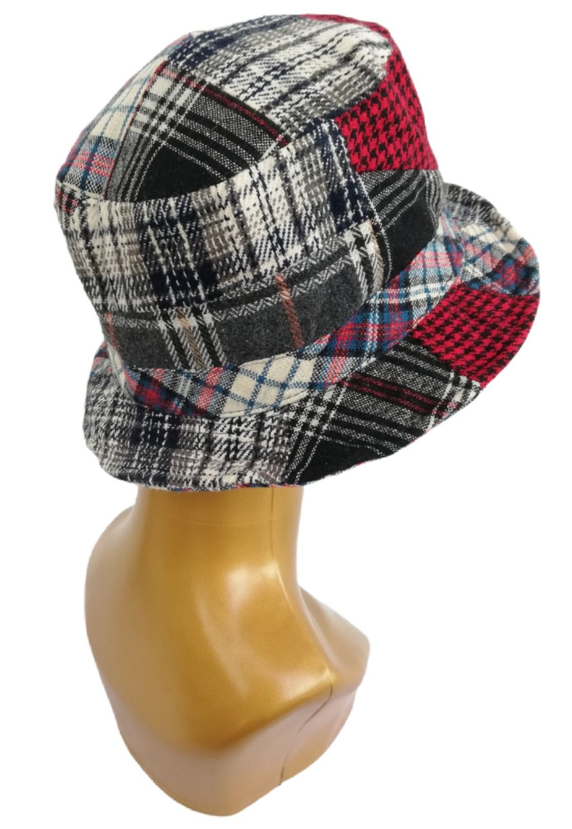 Art Comes First × Japanese Brand 🔥Design Iconic Style Kapital Kountry Wool Boro Bucket Hat Size ONE SIZE - 5 Thumbnail