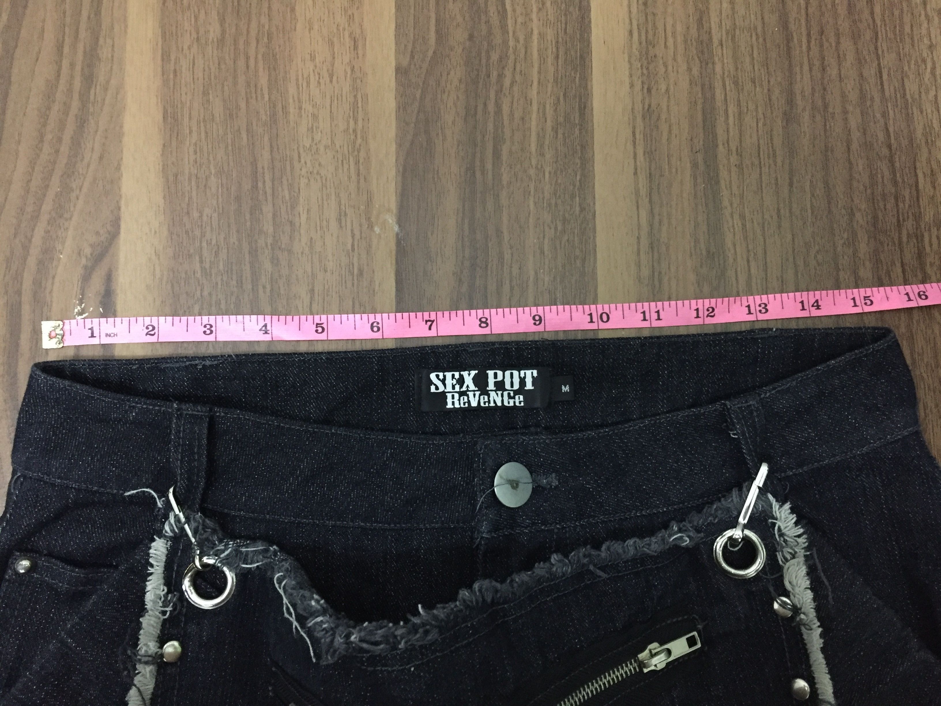 Sex Pot ReVeNGe Sex Pot Revenge attachable distressed bondage zipper Size US 30 / EU 46 - 11 Thumbnail