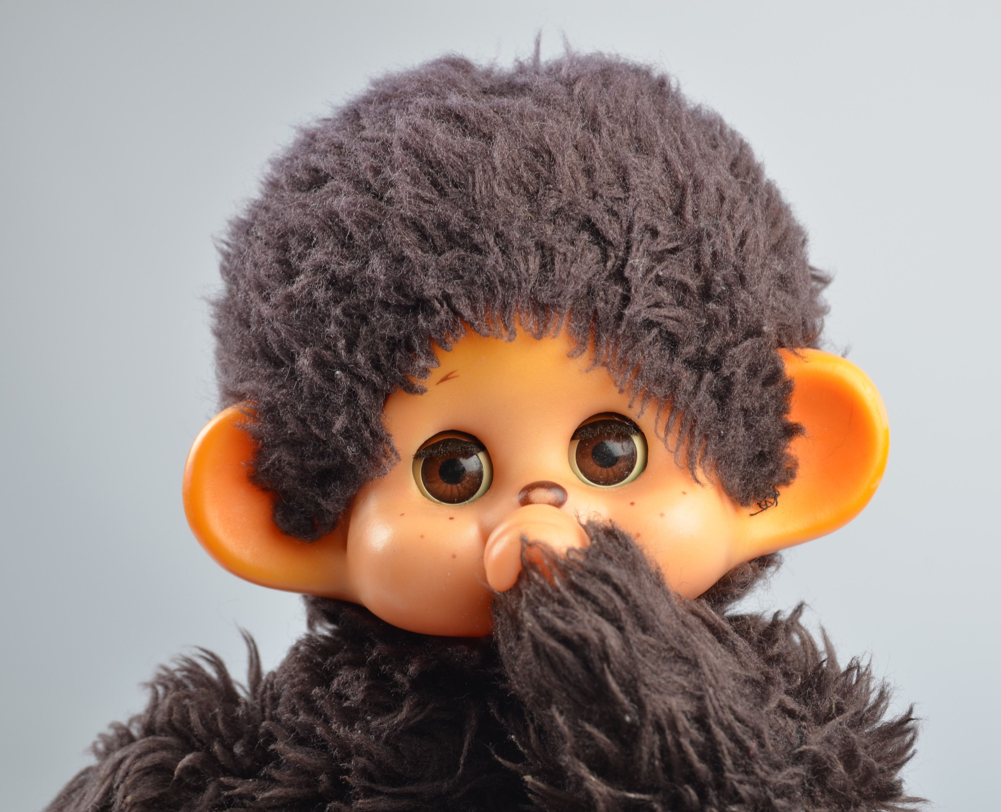 image of Vintage Monchhichi Daisuke Toho Japan Doll in Brown, Men's