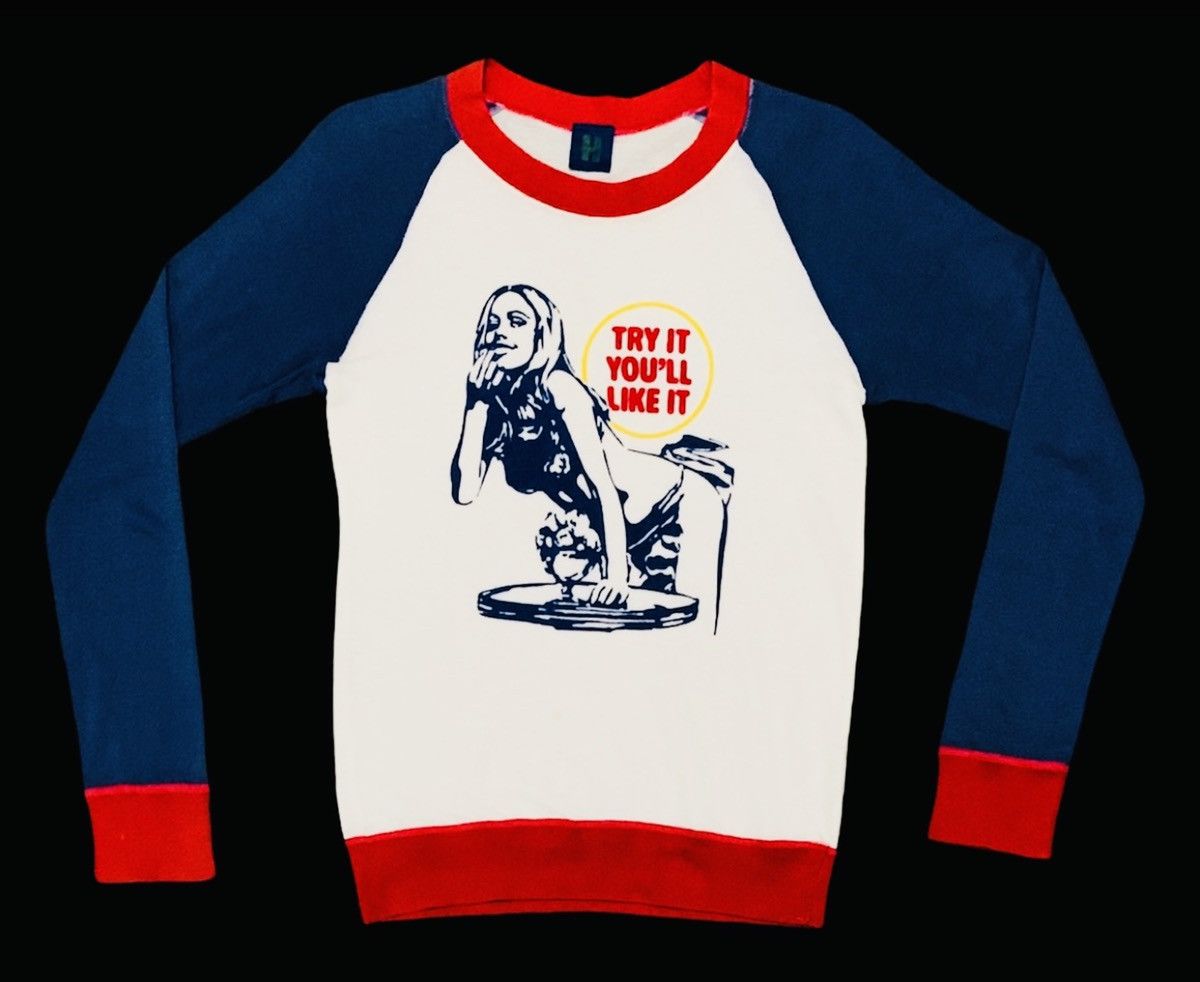 Hysteric Glamour Vintage Brand Hysteric Glamour Naked Girl Sweatshirt 1990s Size US M / EU 48-50 / 2 - 1 Thumbnail
