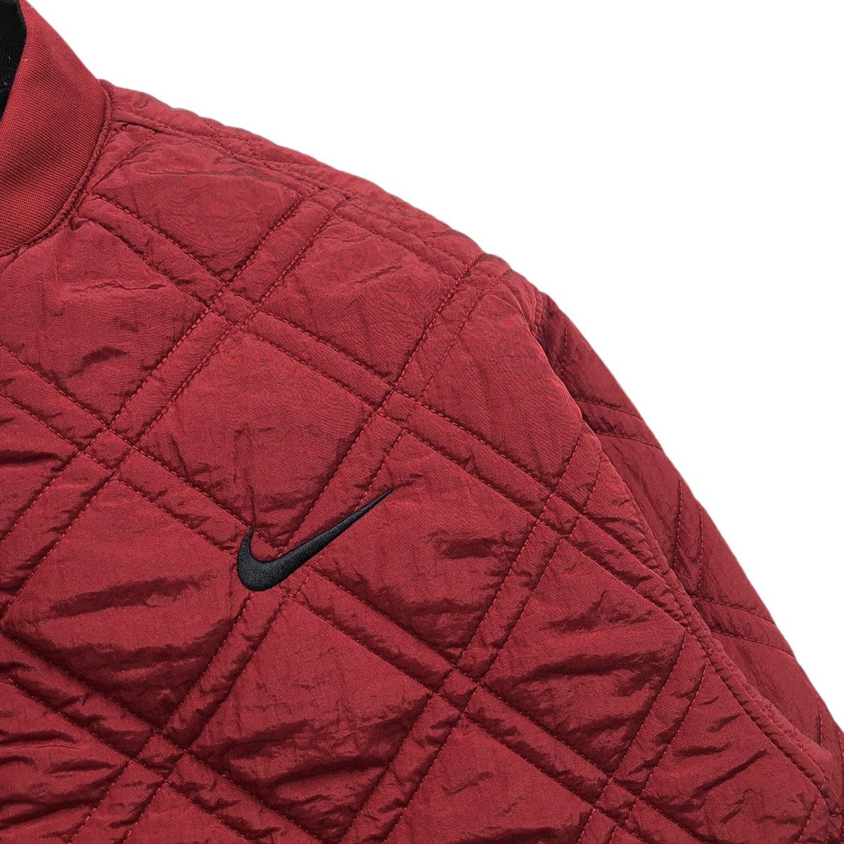 Vintage 🔥Vintage 90s Big Swoosh Reversible Bomber Jacket Size US S / EU 44-46 / 1 - 12 Thumbnail