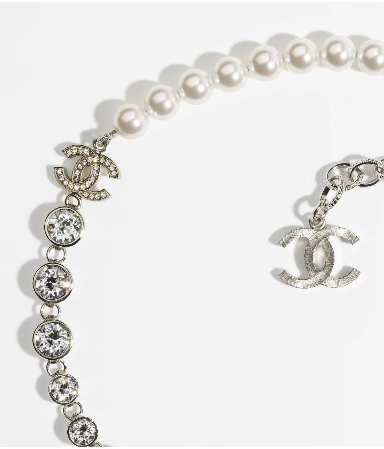CHANEL NECKLACE PEARL COCO LOGO ABA625 B10759 NN589 - Necklaces