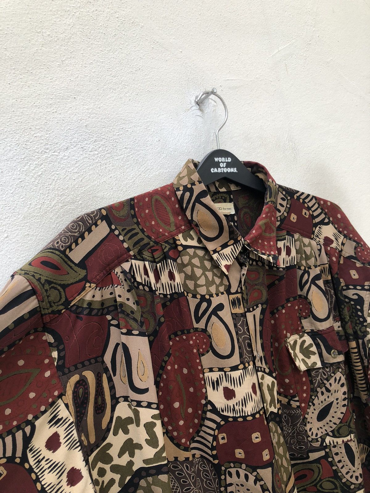 Vintage Vintage 90s TAKEZO For Men Oversized Gypsy Shirt Size US M / EU 48-50 / 2 - 7 Thumbnail