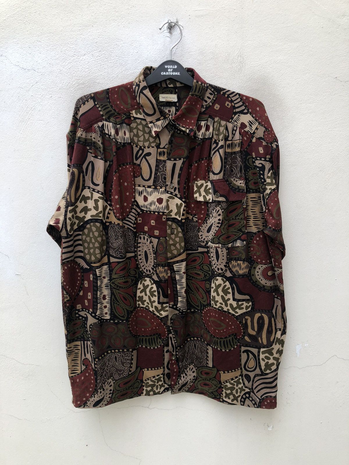 Vintage Vintage 90s TAKEZO For Men Oversized Gypsy Shirt Size US M / EU 48-50 / 2 - 3 Thumbnail