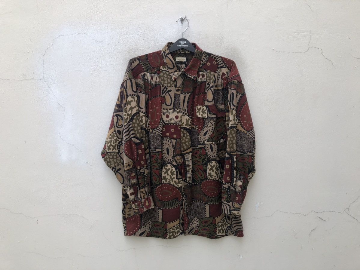 Vintage 90s TAKEZO For Men Oversized Gypsy Shirt