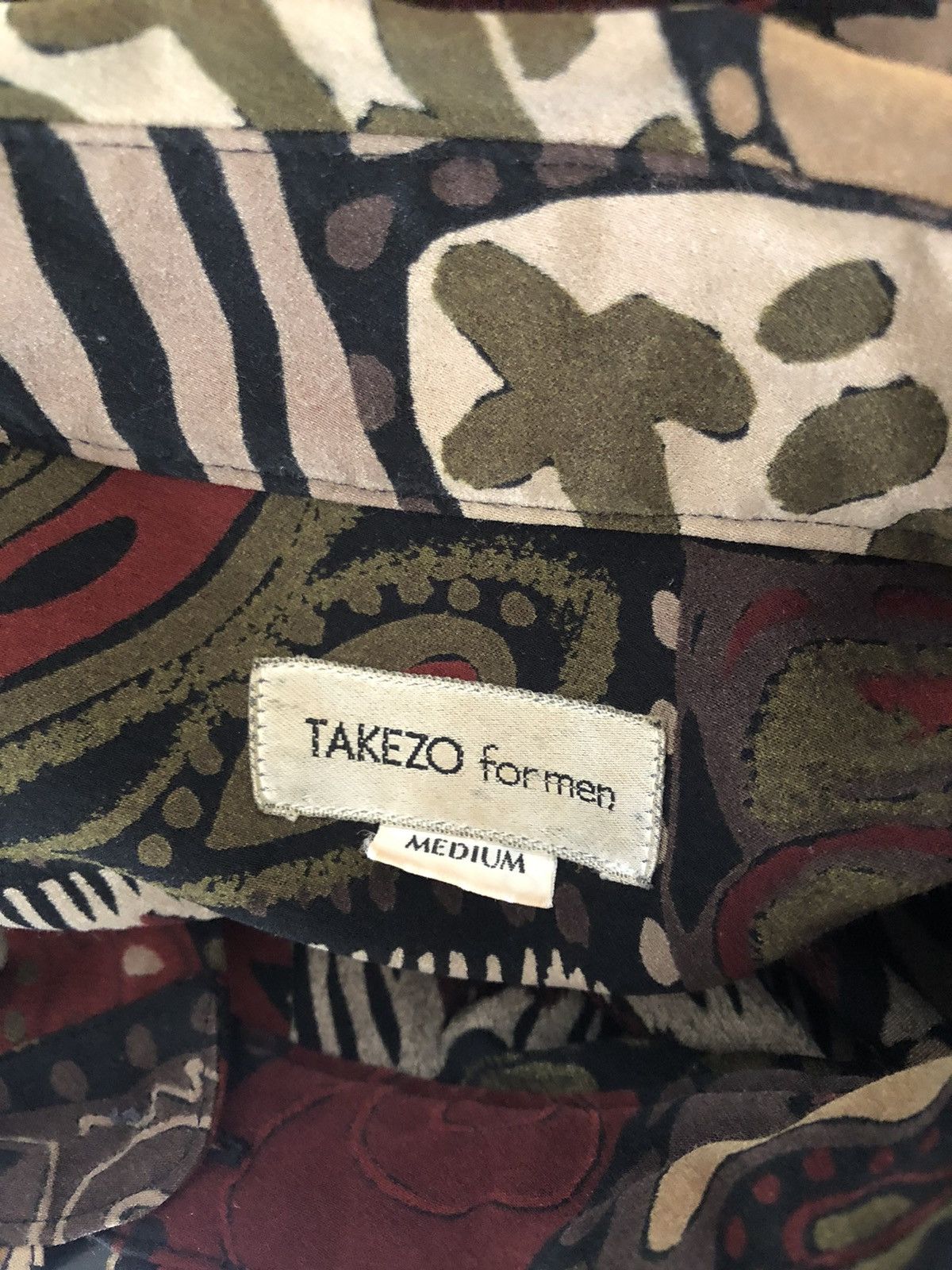 Vintage Vintage 90s TAKEZO For Men Oversized Gypsy Shirt Size US M / EU 48-50 / 2 - 17 Thumbnail