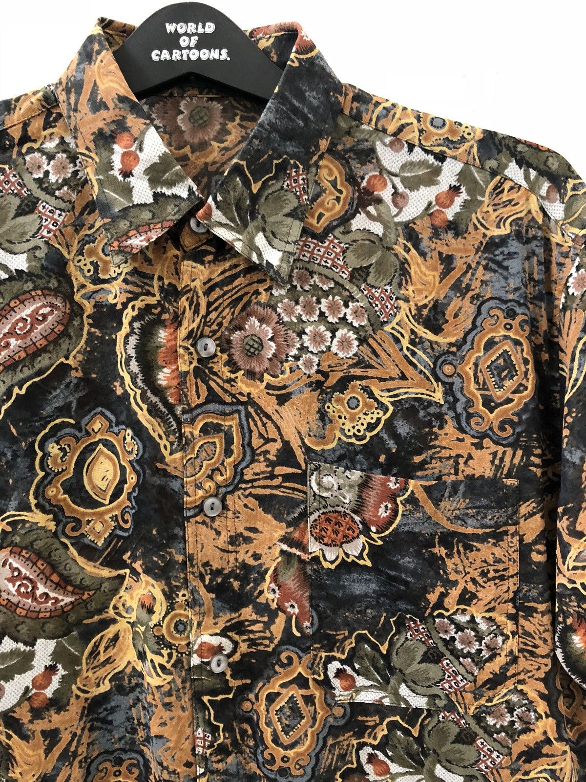 Carven Vintage Carven Paris Abstract Floral Flower Paper Thin Shirt Size US M / EU 48-50 / 2 - 4 Thumbnail