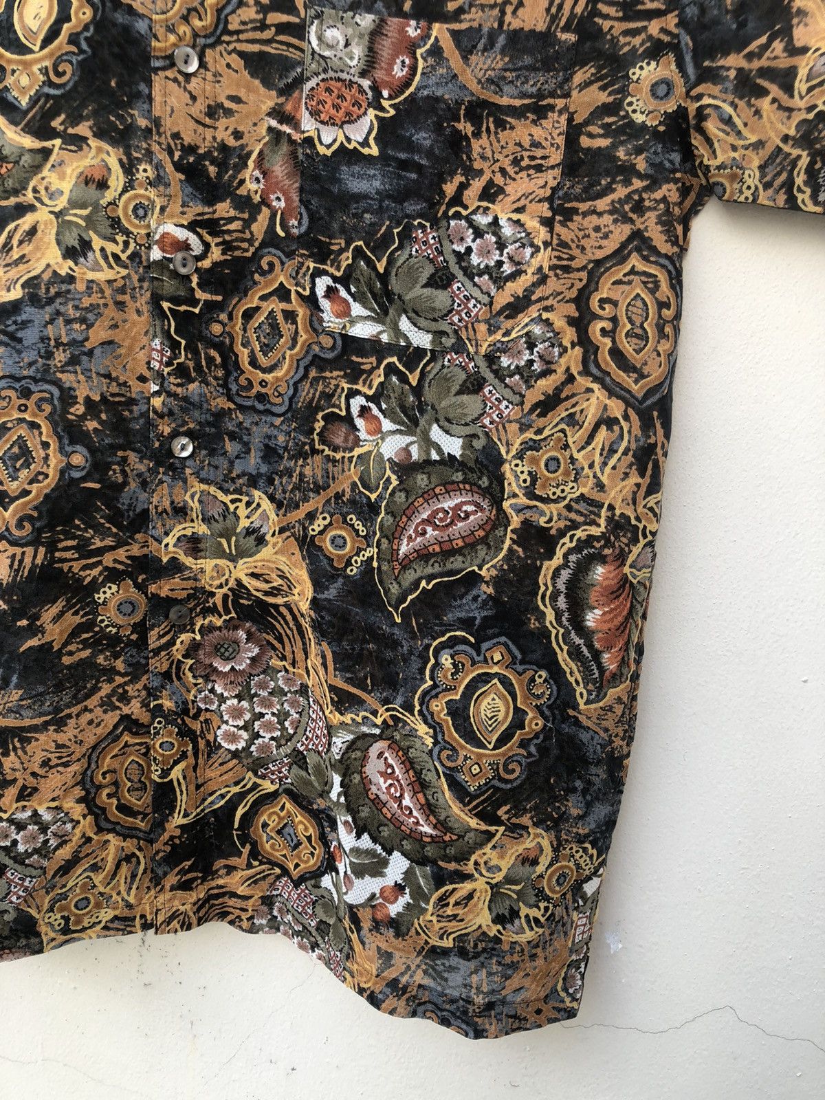 Carven Vintage Carven Paris Abstract Floral Flower Paper Thin Shirt Size US M / EU 48-50 / 2 - 16 Thumbnail