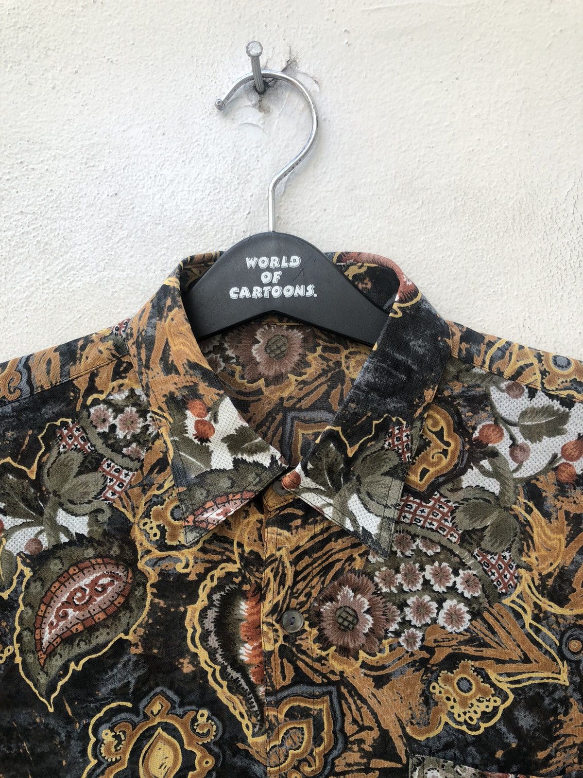 Carven Vintage Carven Paris Abstract Floral Flower Paper Thin Shirt Size US M / EU 48-50 / 2 - 13 Thumbnail