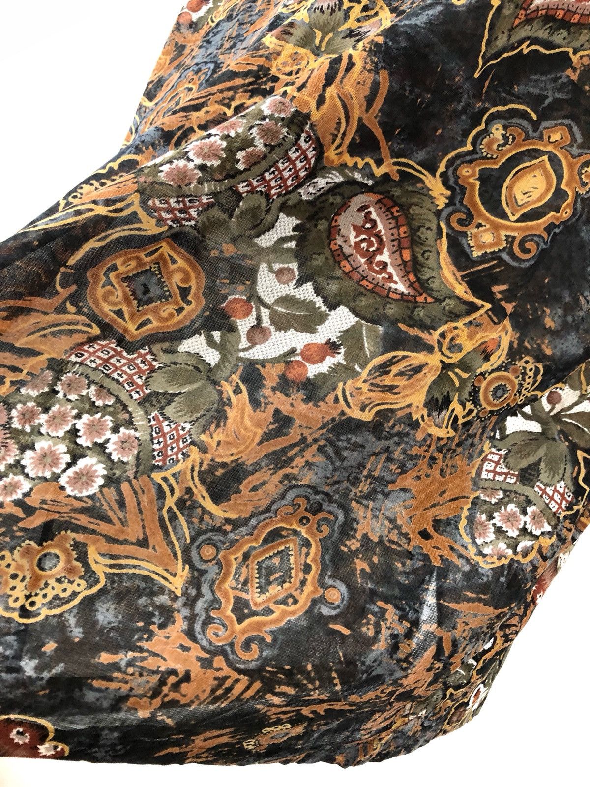 Carven Vintage Carven Paris Abstract Floral Flower Paper Thin Shirt Size US M / EU 48-50 / 2 - 11 Thumbnail