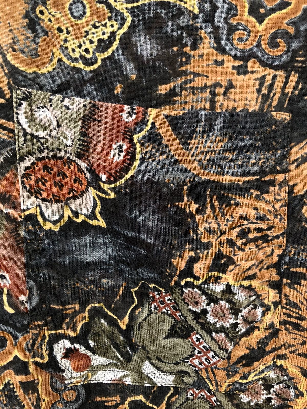 Carven Vintage Carven Paris Abstract Floral Flower Paper Thin Shirt Size US M / EU 48-50 / 2 - 5 Thumbnail