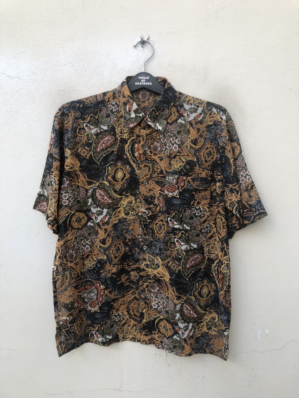 Carven Vintage Carven Paris Abstract Floral Flower Paper Thin Shirt Size US M / EU 48-50 / 2 - 12 Thumbnail