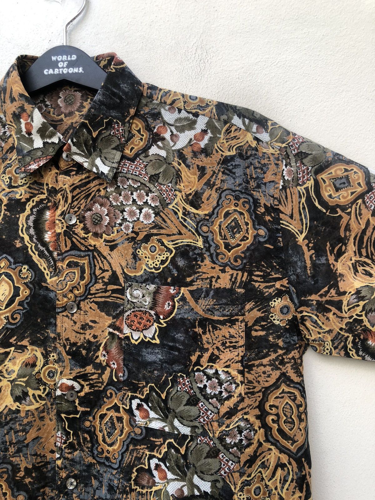 Carven Vintage Carven Paris Abstract Floral Flower Paper Thin Shirt Size US M / EU 48-50 / 2 - 15 Thumbnail