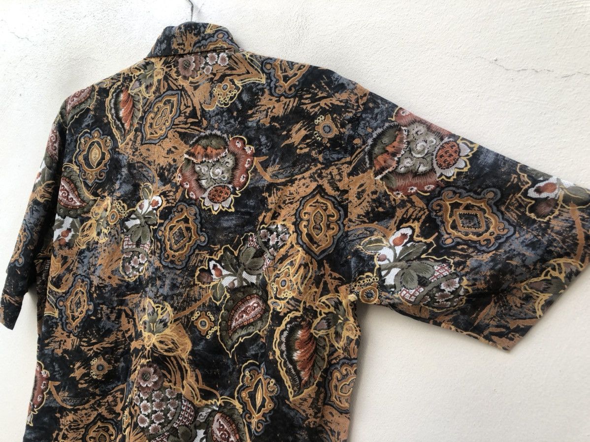Carven Vintage Carven Paris Abstract Floral Flower Paper Thin Shirt Size US M / EU 48-50 / 2 - 21 Thumbnail
