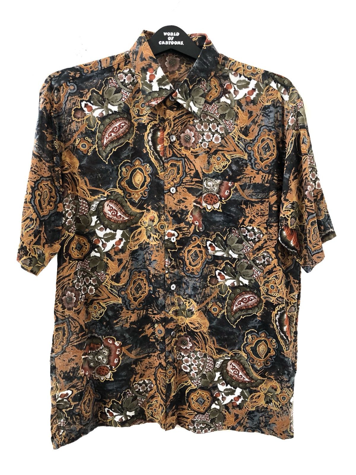 Carven Vintage Carven Paris Abstract Floral Flower Paper Thin Shirt Size US M / EU 48-50 / 2 - 3 Thumbnail
