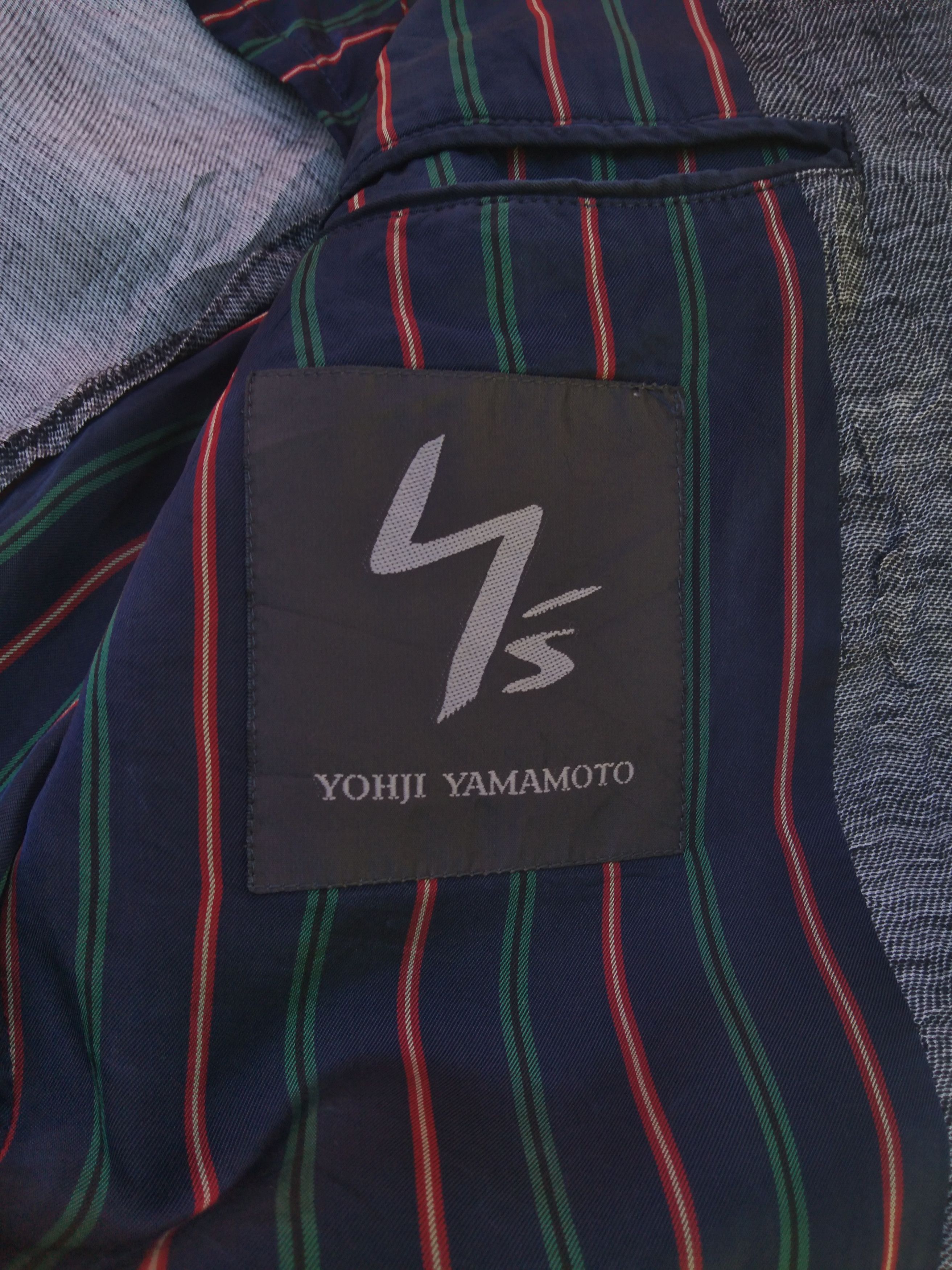 Designer × Yohji Yamamoto YOHJI YAMAMOTO WRINKLES DESIGN RAYON BLAZER JACKET Size US M / EU 48-50 / 2 - 11 Thumbnail