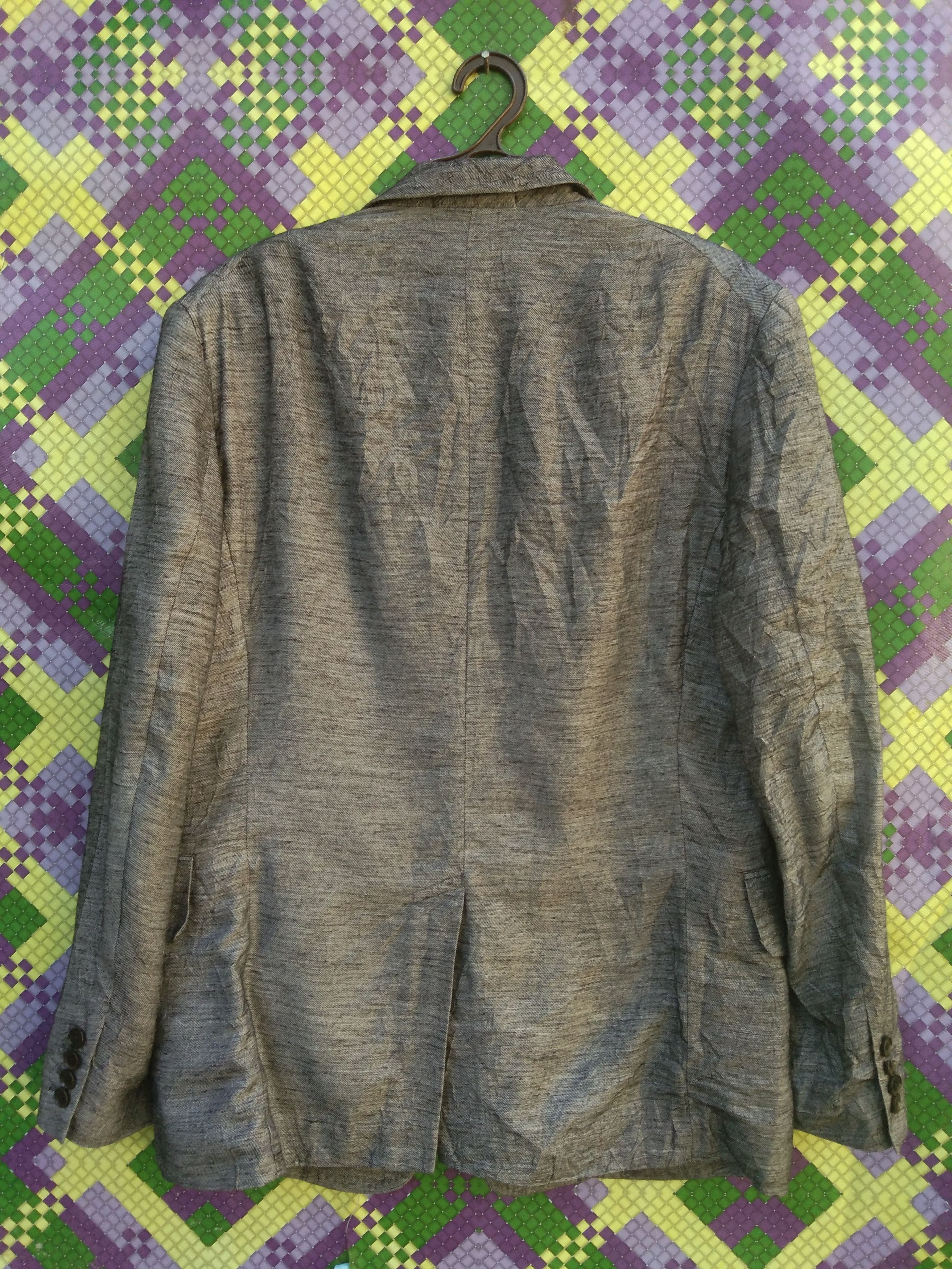 Designer × Yohji Yamamoto YOHJI YAMAMOTO WRINKLES DESIGN RAYON BLAZER JACKET Size US M / EU 48-50 / 2 - 3 Thumbnail