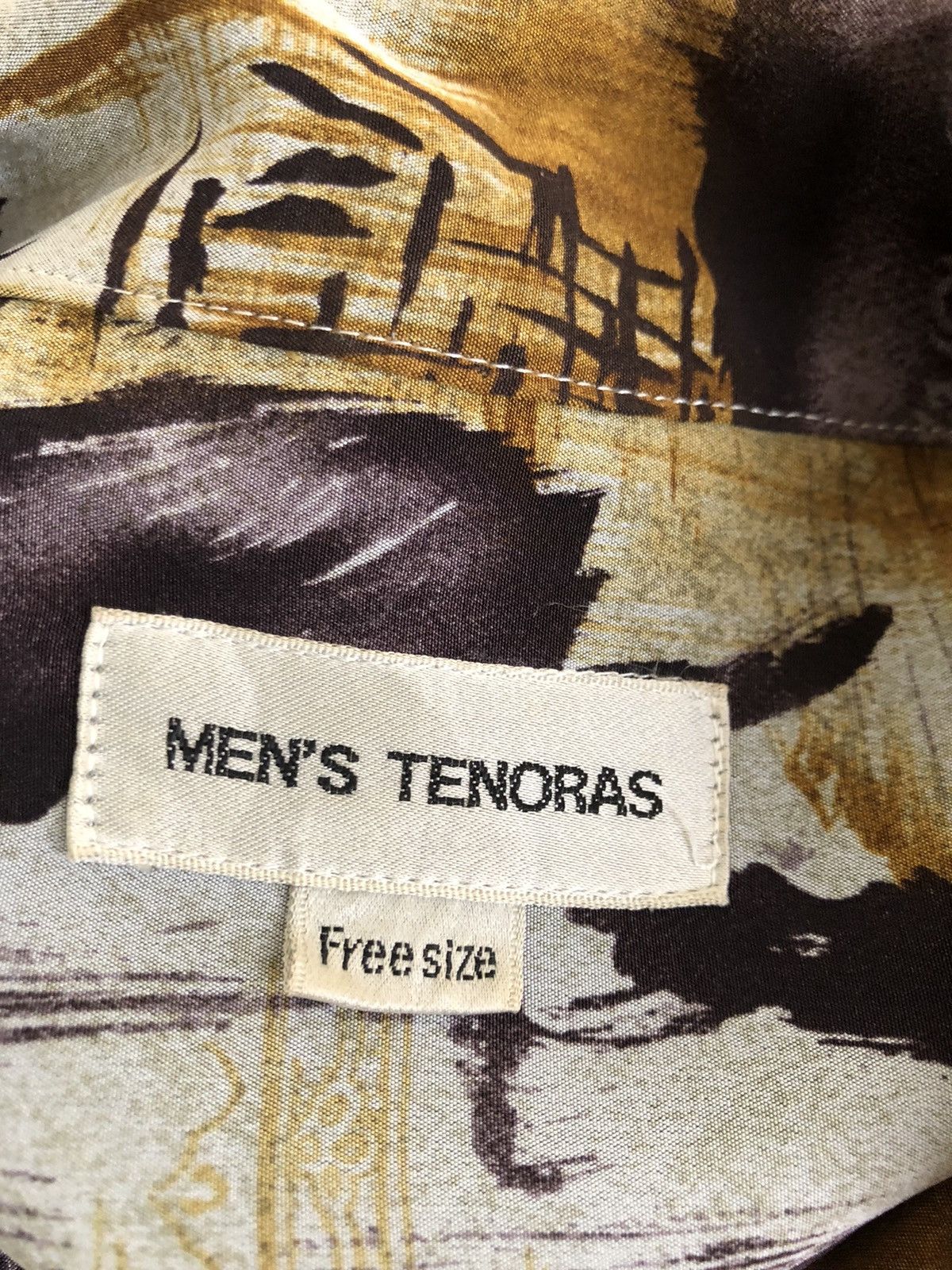 Other Vintage Men’s Tenoras Japan Abstract Art Long Sleeve Shirt Size US XL / EU 56 / 4 - 24 Thumbnail