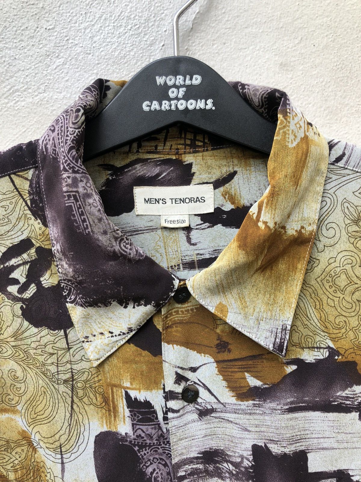 Other Vintage Men’s Tenoras Japan Abstract Art Long Sleeve Shirt Size US XL / EU 56 / 4 - 8 Thumbnail
