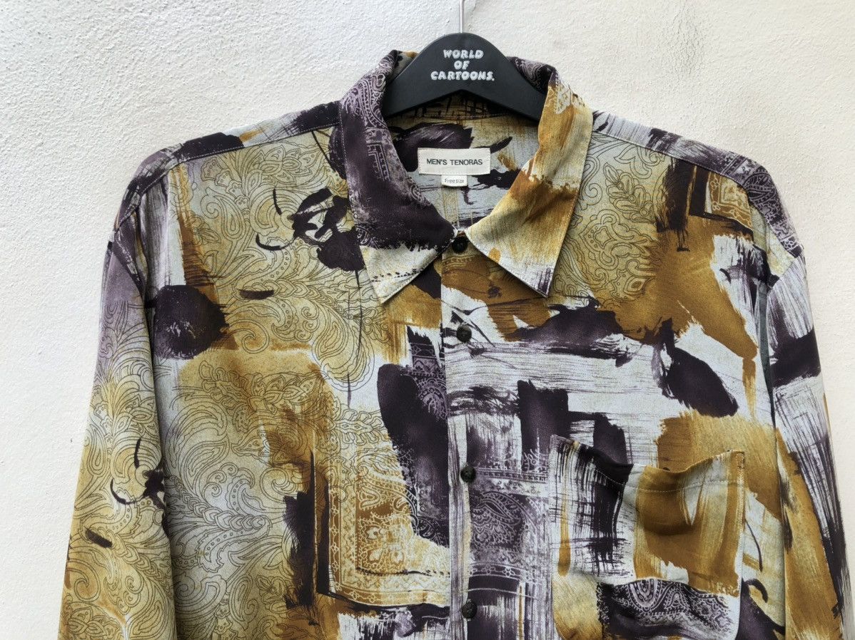 Other Vintage Men’s Tenoras Japan Abstract Art Long Sleeve Shirt Size US XL / EU 56 / 4 - 7 Thumbnail