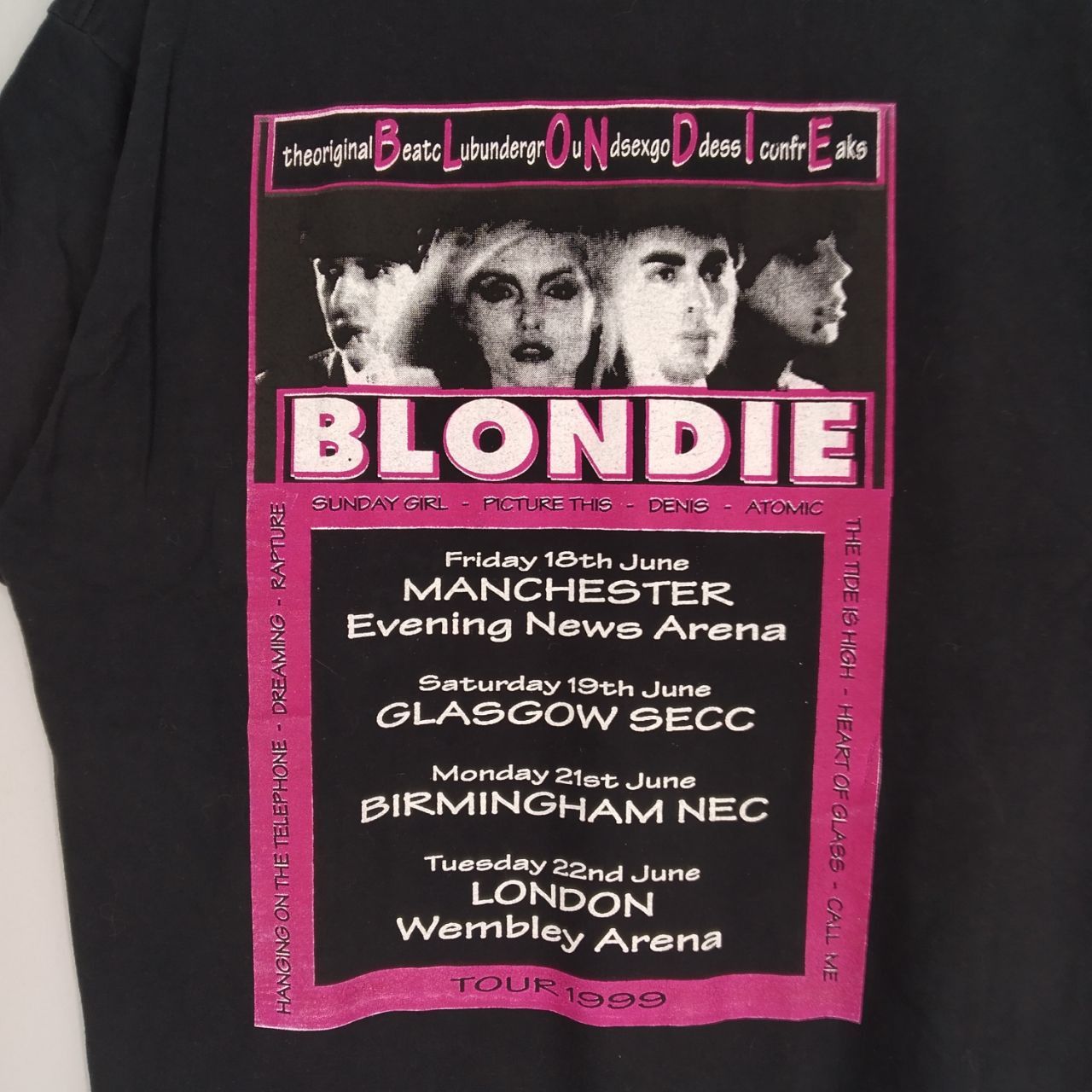 Band Tees Vintage 90s Blondie American Punk Rock Band Promo Music Size US XL / EU 56 / 4 - 5 Thumbnail