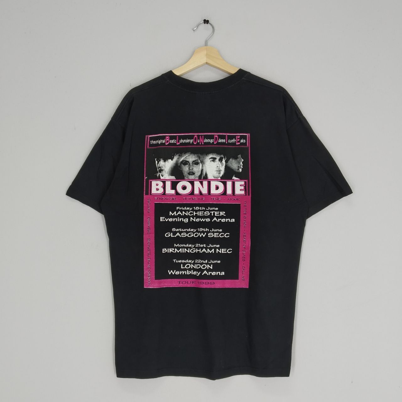 Band Tees Vintage 90s Blondie American Punk Rock Band Promo Music Size US XL / EU 56 / 4 - 2 Thumbnail