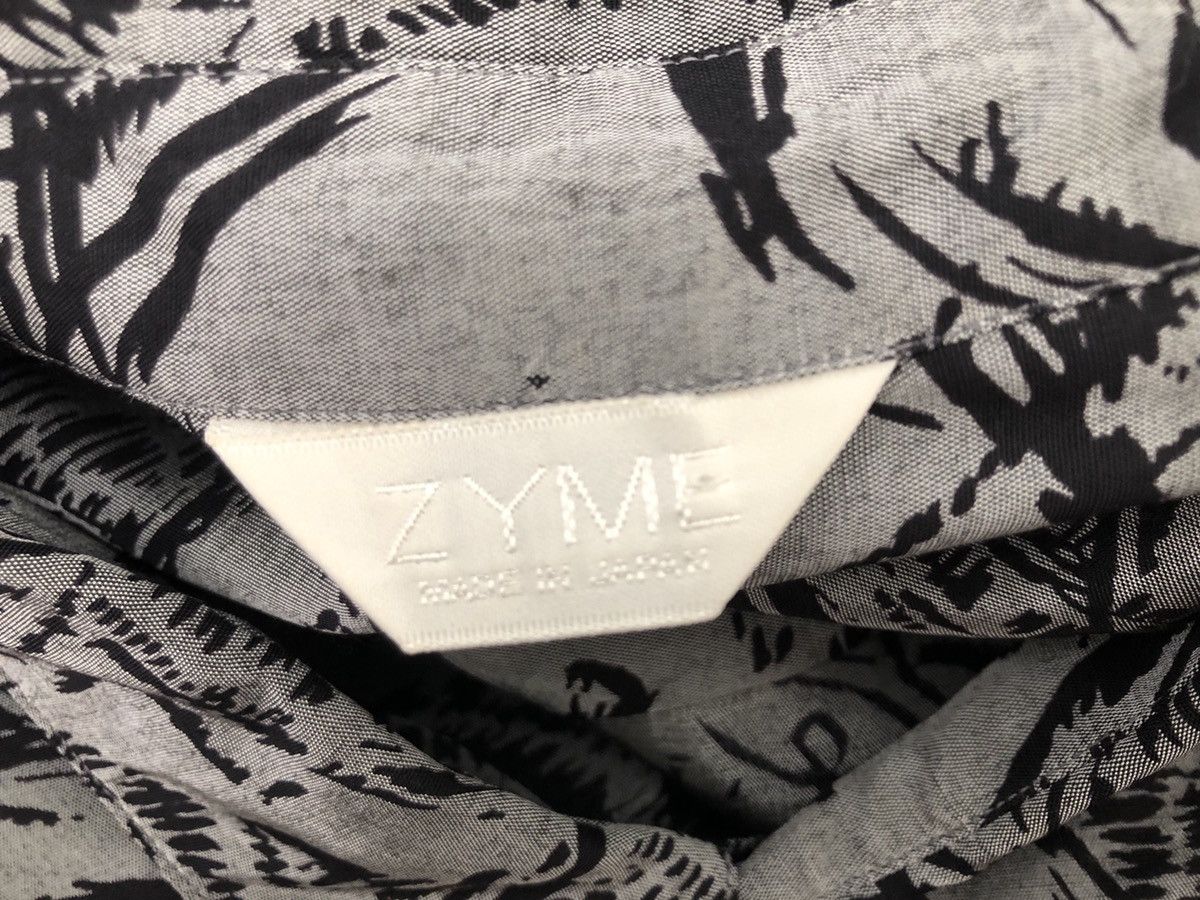 Other Vintage 90s ZYME Japan Silky Rayon Abstract LS Grey Shirt Size US L / EU 52-54 / 3 - 23 Thumbnail