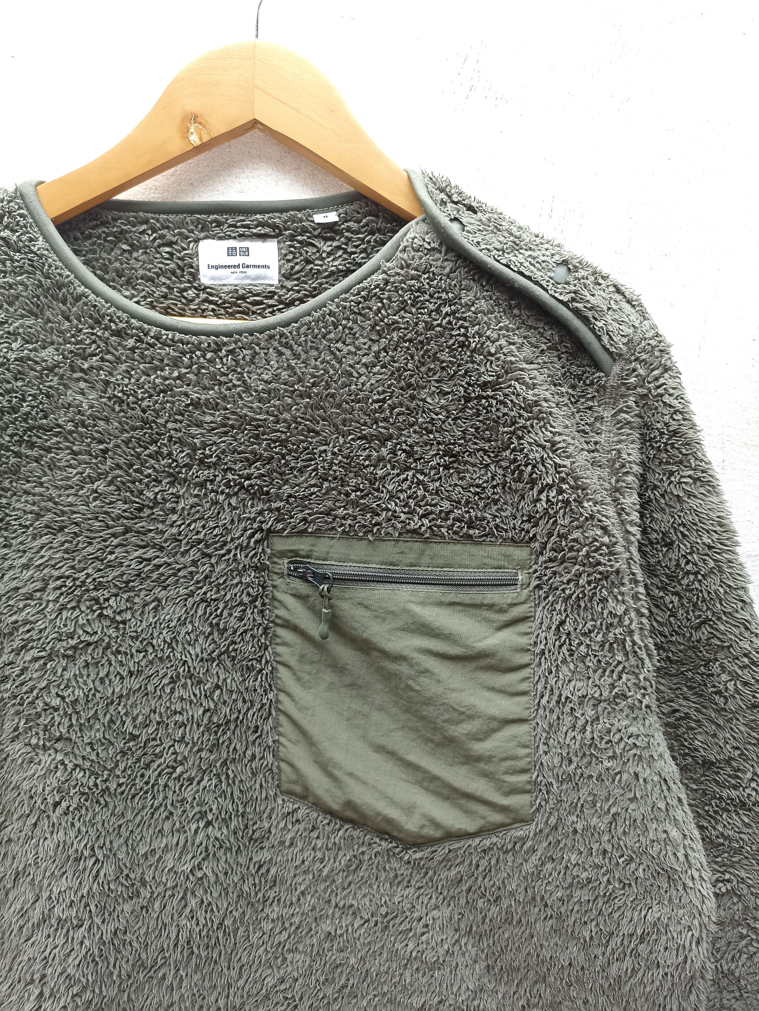 FW2019 Engineered Garments Uniqlo Super Cozy fleece pullover