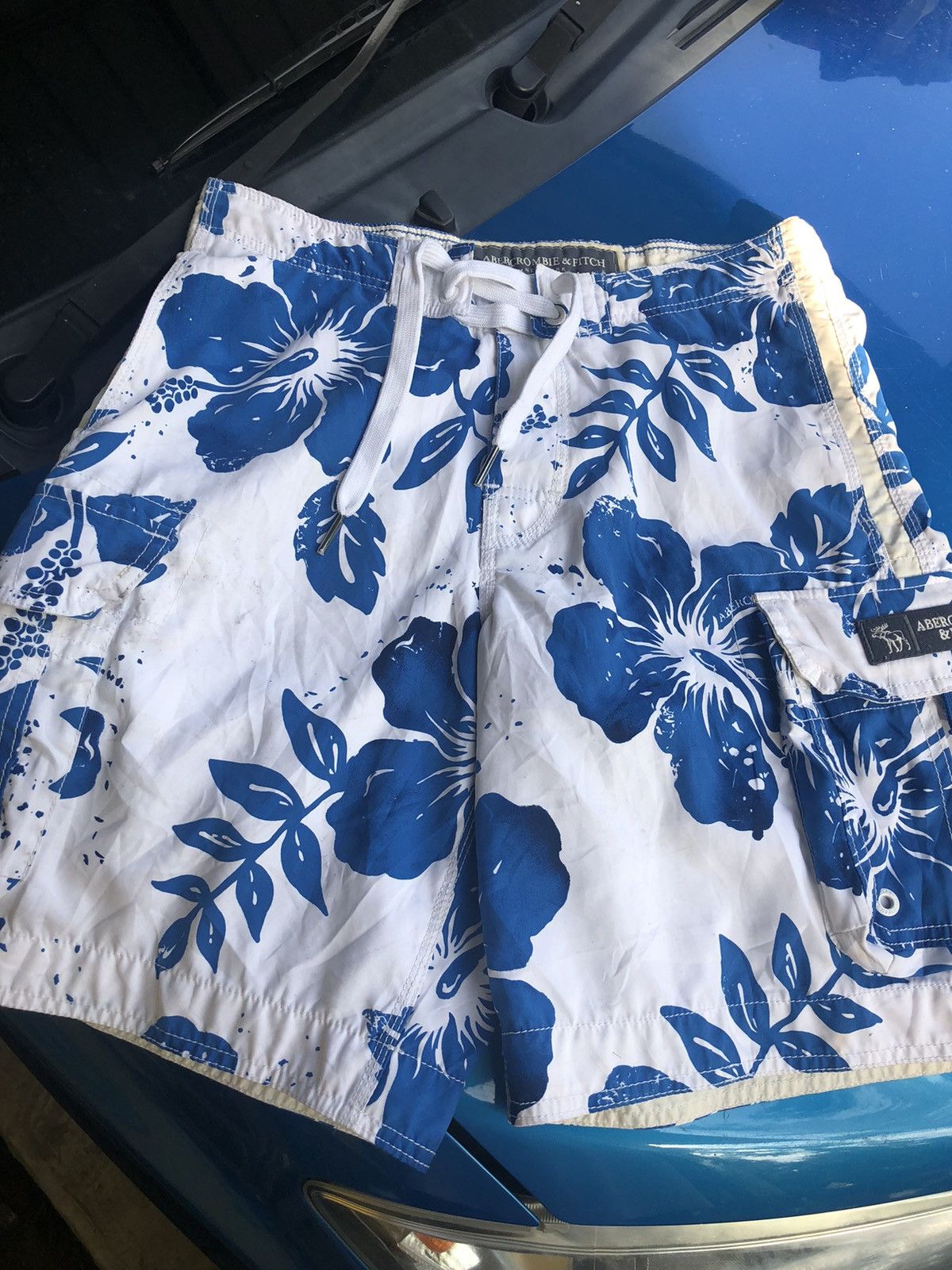 Abercrombie & Fitch Abercrombie & Fitch Hawaiian Cargo Short Pants Size US 32 / EU 48 - 16 Thumbnail
