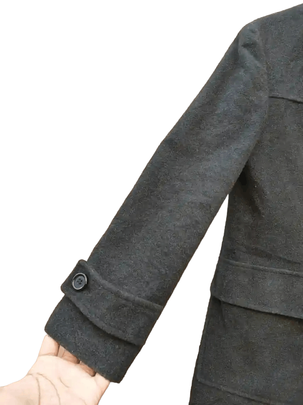 Japanese Brand Ined Long Wool Coat Jacket Size S / US 4 / IT 40 - 2 Thumbnail