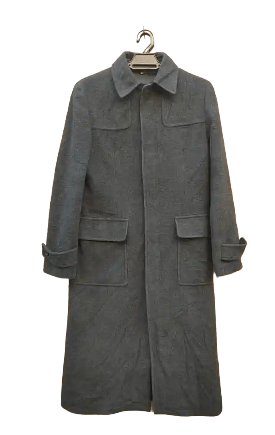 Japanese Brand Ined Long Wool Coat Jacket Size S / US 4 / IT 40 - 1 Thumbnail