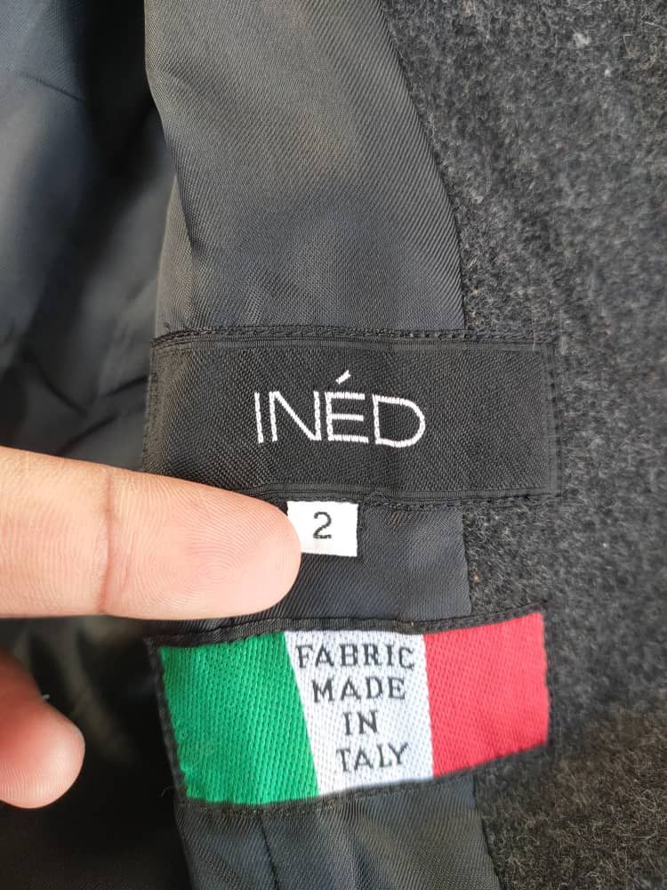 Japanese Brand Ined Long Wool Coat Jacket Size S / US 4 / IT 40 - 5 Thumbnail