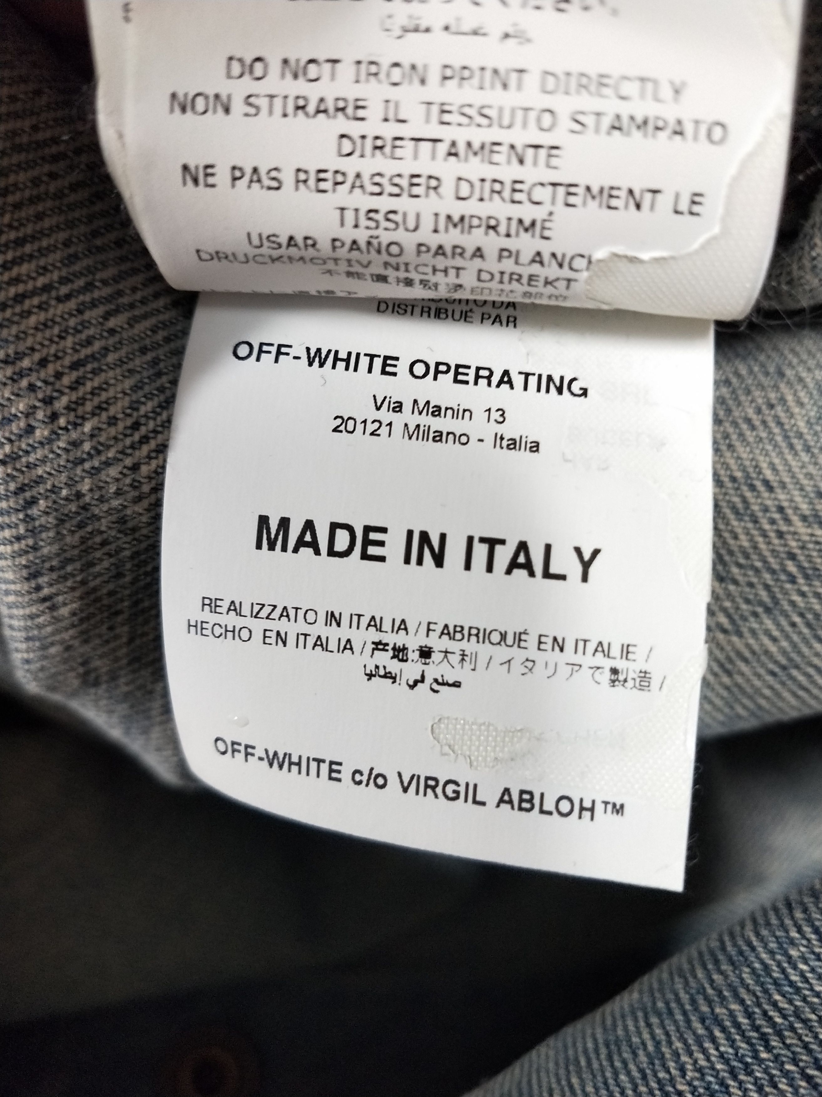 Off-White Multicolor Gradient Arrow Denim Shirt Size US M / EU 48-50 / 2 - 6 Thumbnail