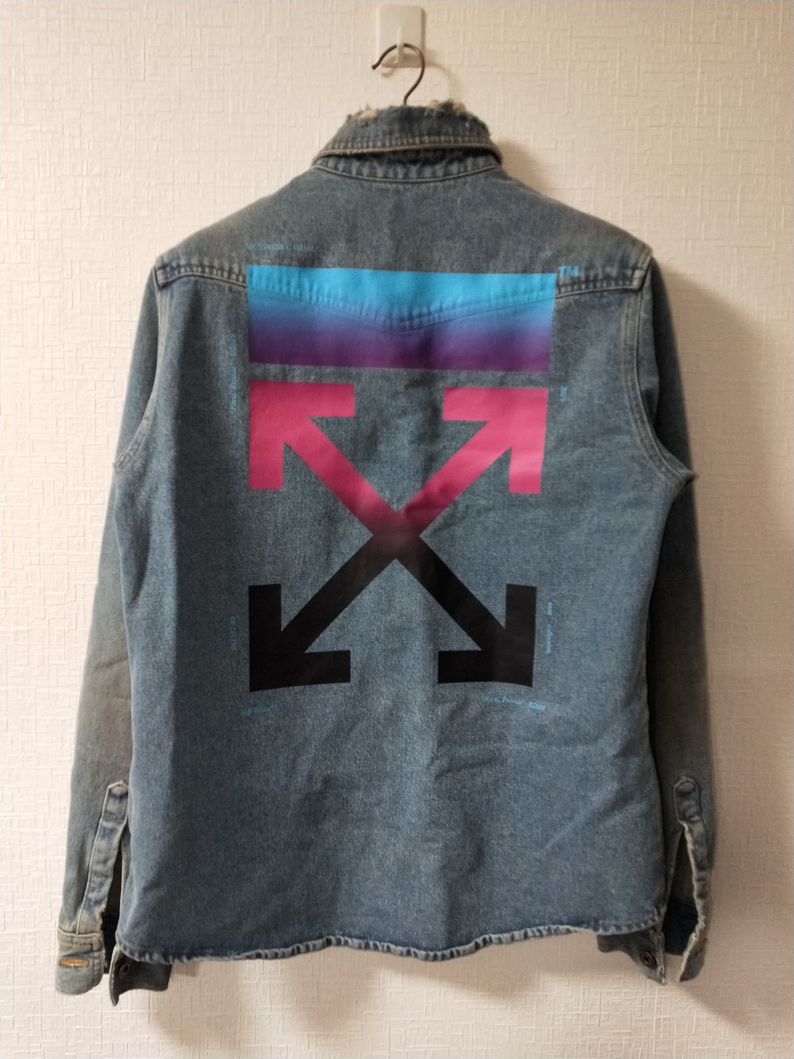 Off-White Multicolor Gradient Arrow Denim Shirt Size US M / EU 48-50 / 2 - 1 Thumbnail