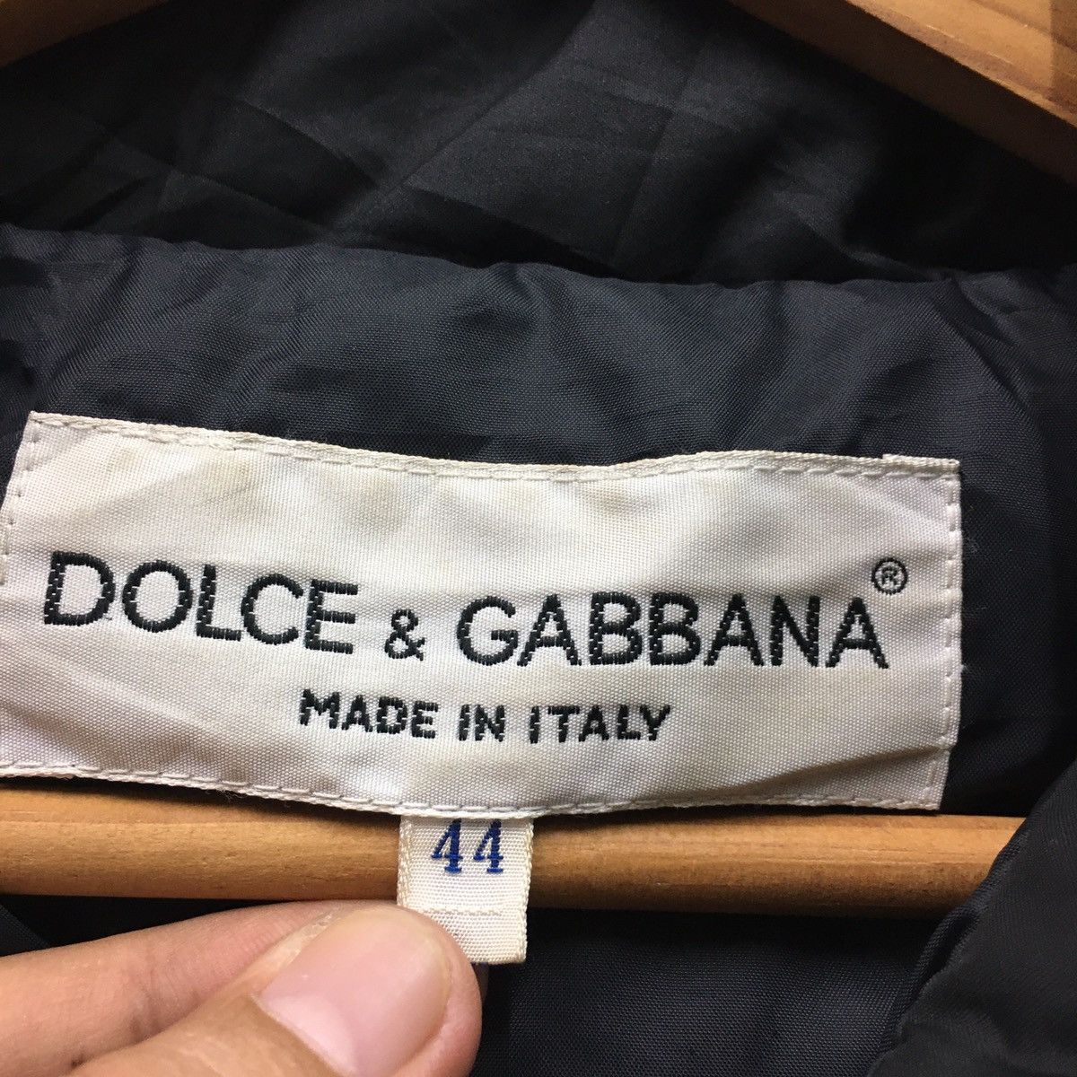 Designer × Dolce & Gabbana Vintage D&G Dolce And Gabbana Down Up Bomber Jacket Size US M / EU 48-50 / 2 - 10 Thumbnail