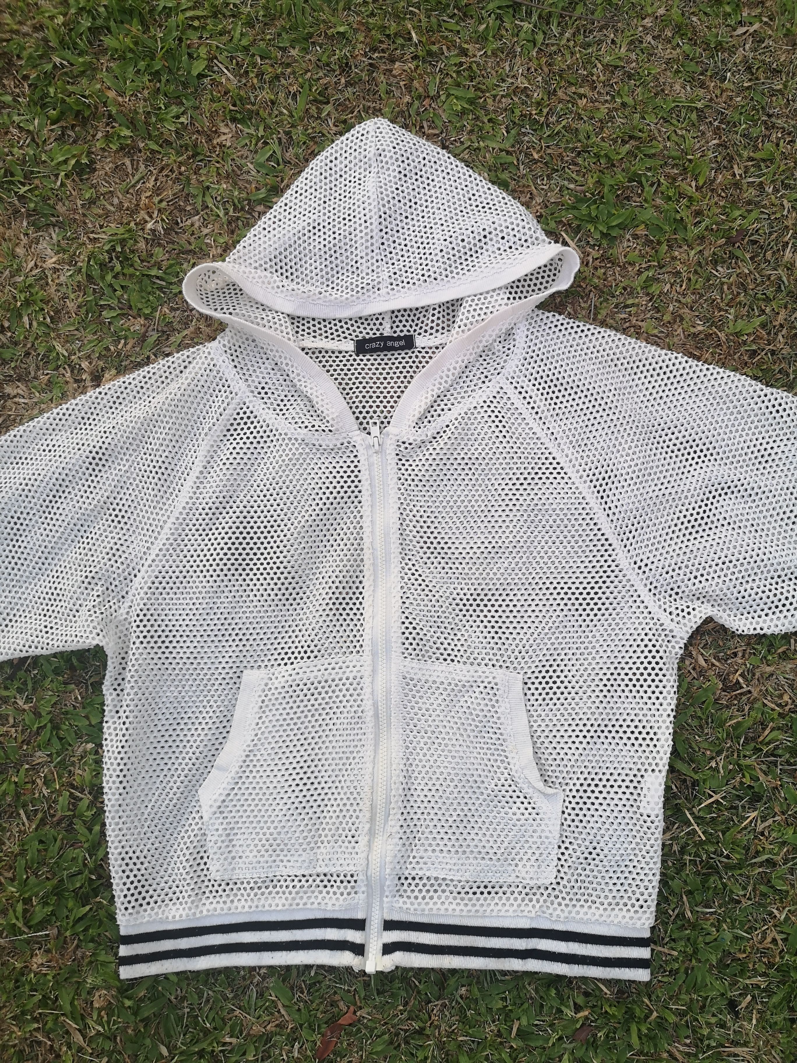 Japanese Brand Vintage See Through Hoodie Crazy Angel Size US L / EU 52-54 / 3 - 5 Thumbnail