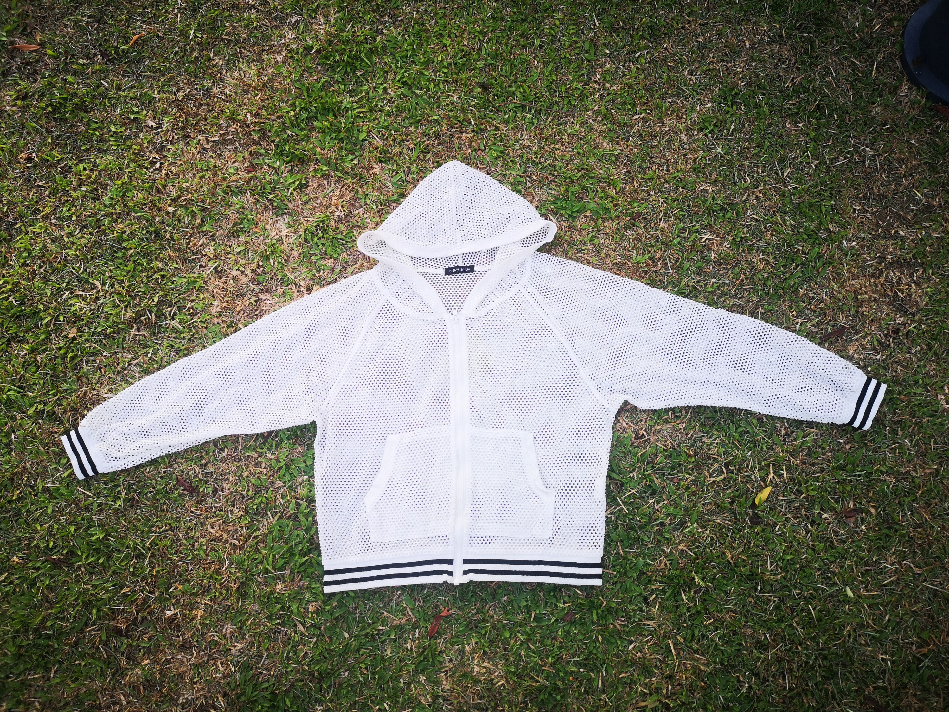 Japanese Brand Vintage See Through Hoodie Crazy Angel Size US L / EU 52-54 / 3 - 3 Thumbnail