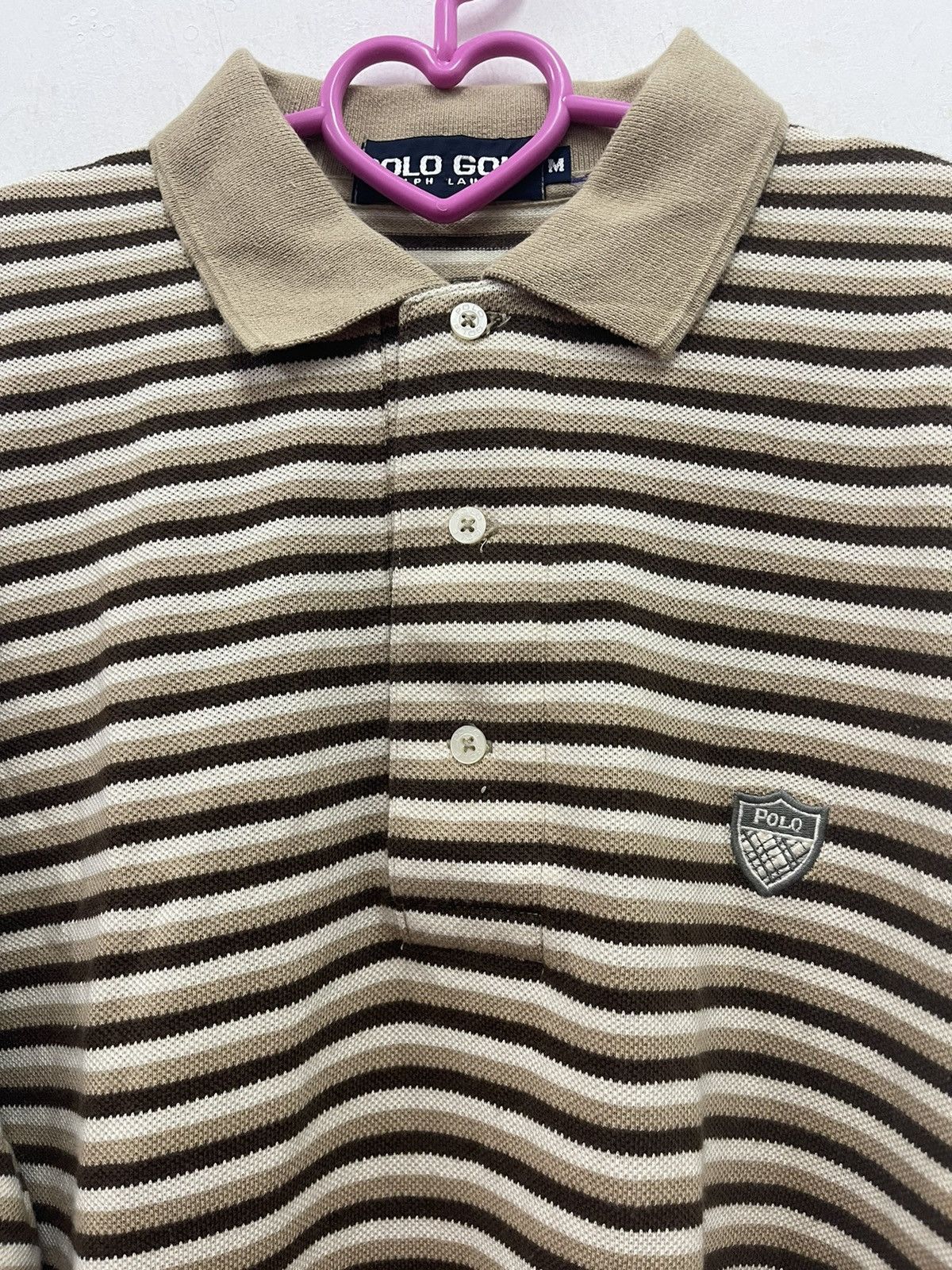 Polo Ralph Lauren Rare Vintage POLO GOLF RALPH LAUREN Striped Polo Shirt Size US M / EU 48-50 / 2 - 2 Thumbnail