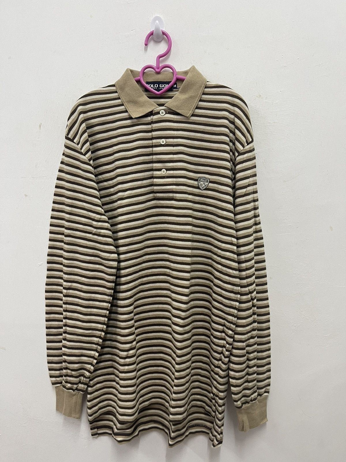 Polo Ralph Lauren Rare Vintage POLO GOLF RALPH LAUREN Striped Polo Shirt Size US M / EU 48-50 / 2 - 1 Thumbnail