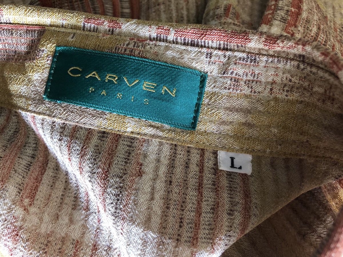 Carven Carven Paris Abstract Print Long Sleeve Shirt Size US L / EU 52-54 / 3 - 12 Thumbnail