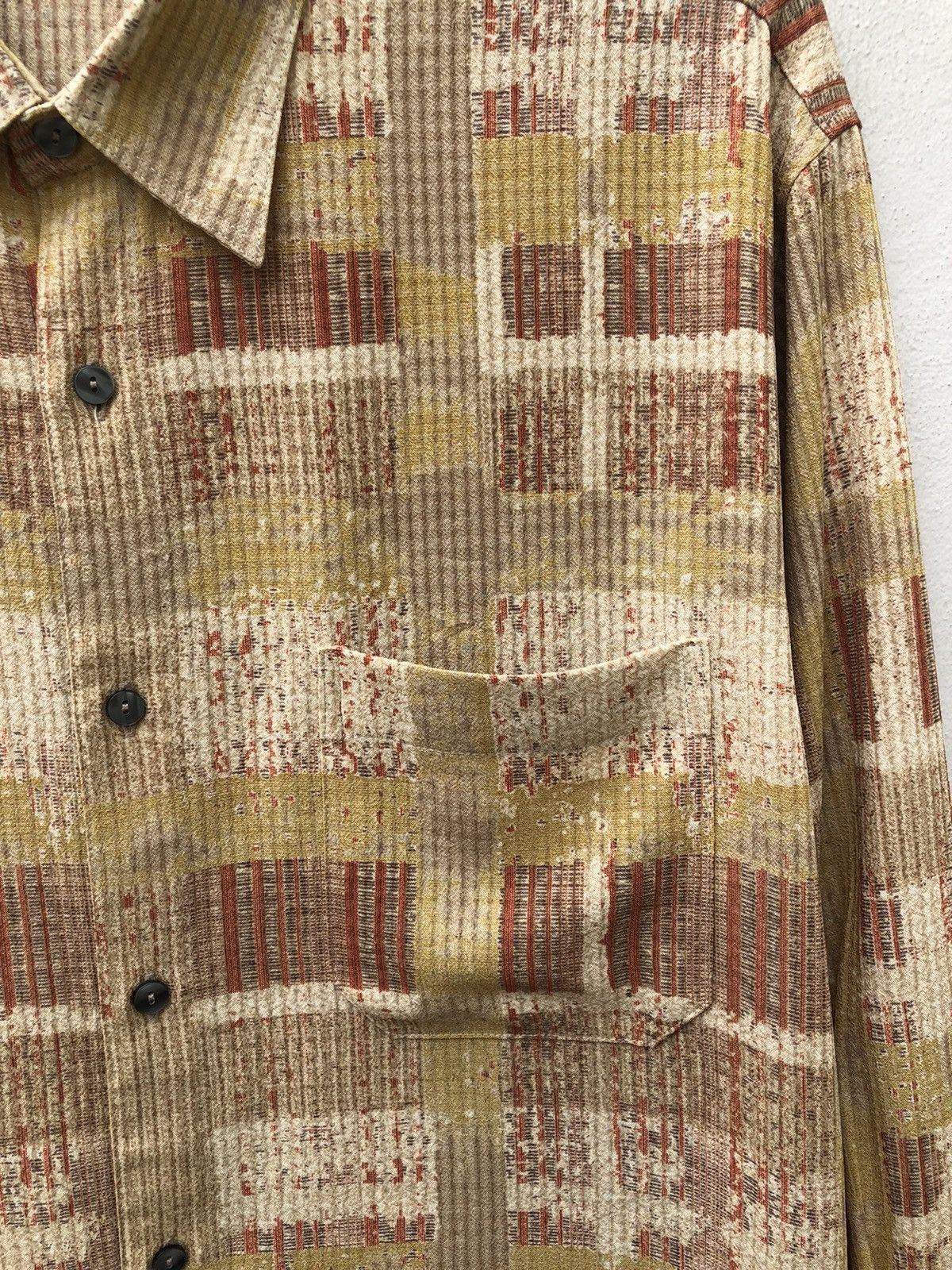 Carven Carven Paris Abstract Print Long Sleeve Shirt Size US L / EU 52-54 / 3 - 3 Thumbnail