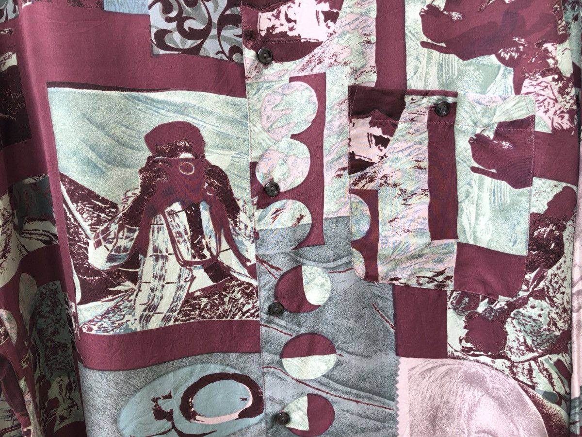 Art Comes First Vintage Context Japan Abstract Art Silk Shirt Size US L / EU 52-54 / 3 - 3 Thumbnail