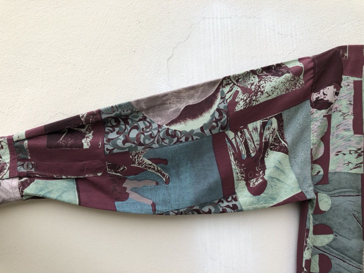 Art Comes First Vintage Context Japan Abstract Art Silk Shirt Size US L / EU 52-54 / 3 - 12 Thumbnail