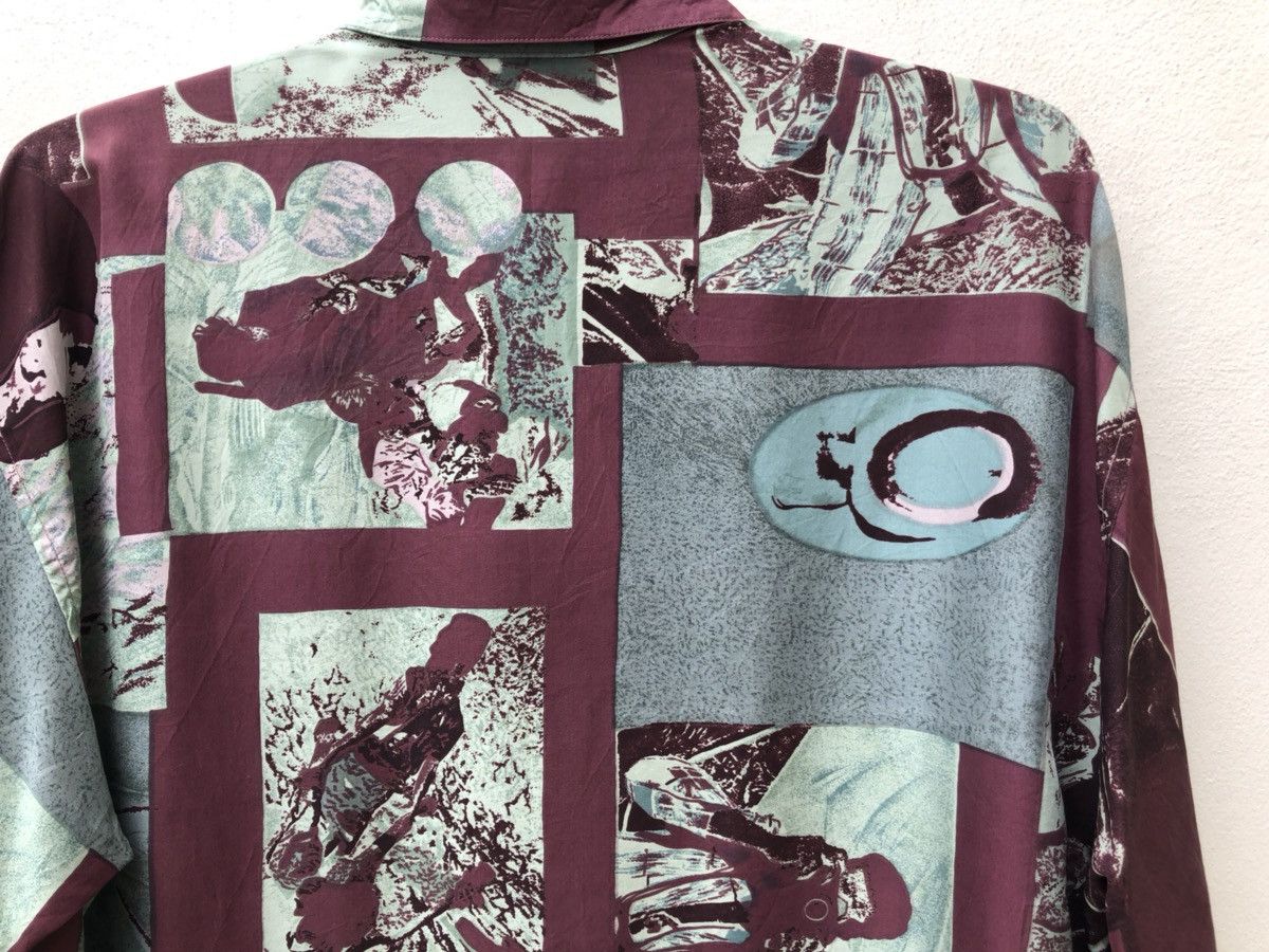 Art Comes First Vintage Context Japan Abstract Art Silk Shirt Size US L / EU 52-54 / 3 - 9 Thumbnail