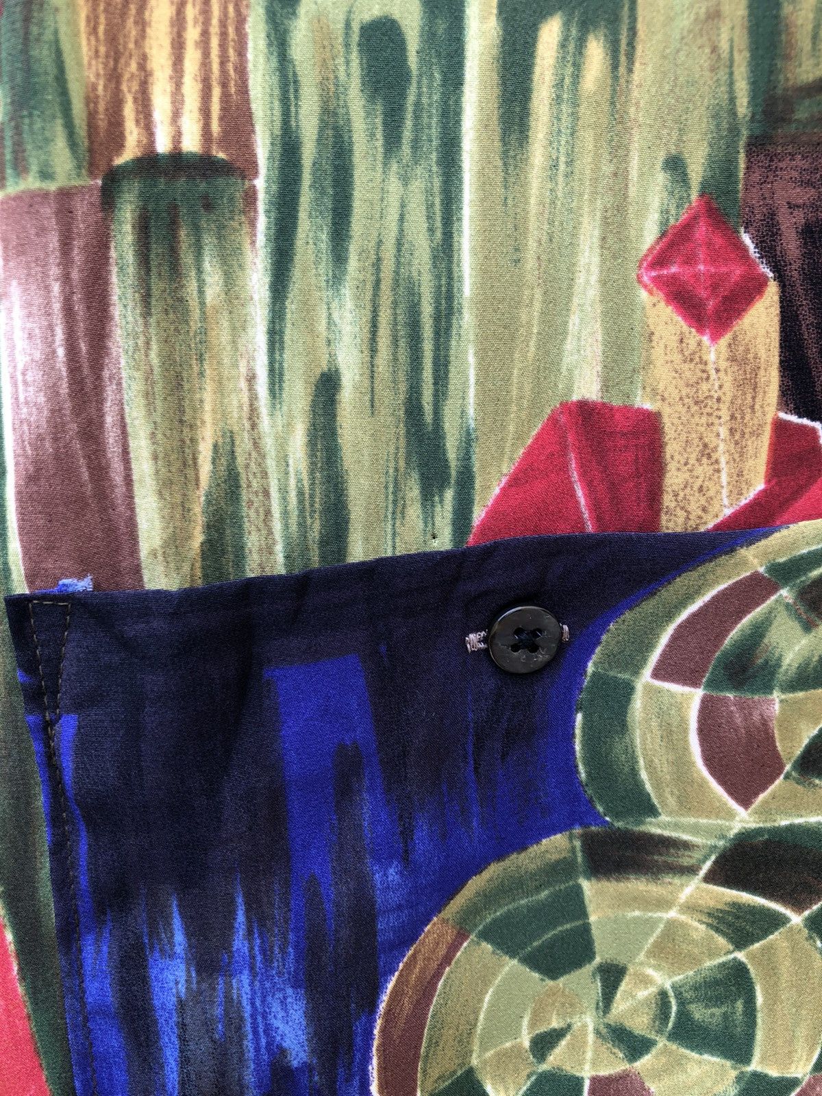 Art Comes First 90s Bagnarsi Gardino Made in Japan Abstract Art LS Shirt Size US L / EU 52-54 / 3 - 4 Thumbnail